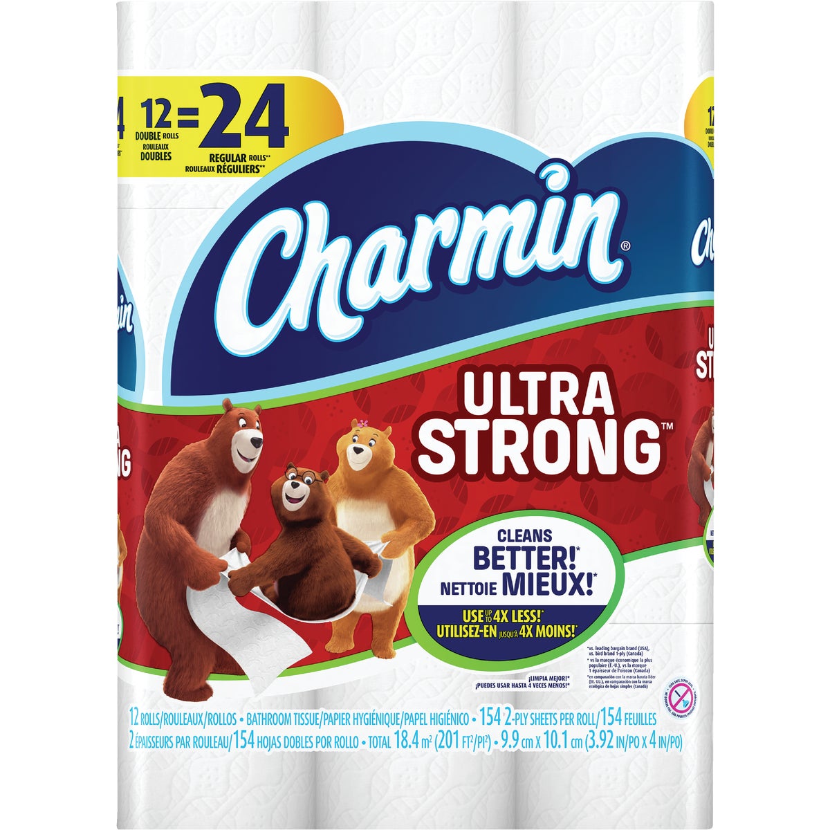 Charmin Ultra Strong Toilet Paper (12 Double Rolls)