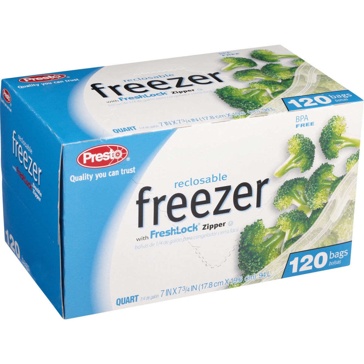 Presto 1 Qt. Reclosable Freezer Bag (120 Count)