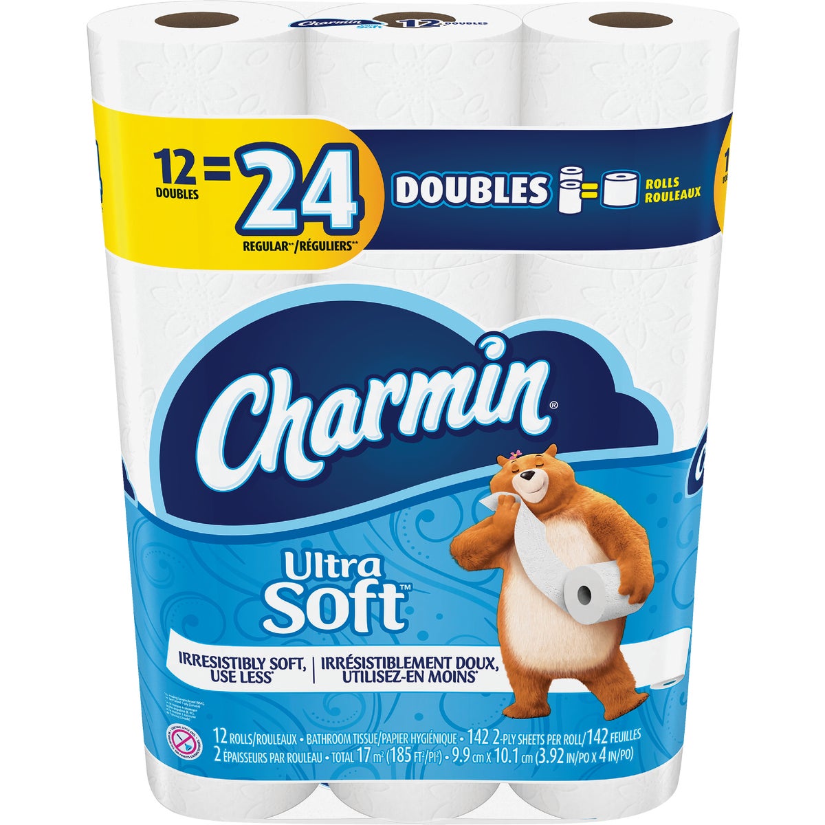 Charmin Ultra Soft Toilet Paper (12 Double Rolls)