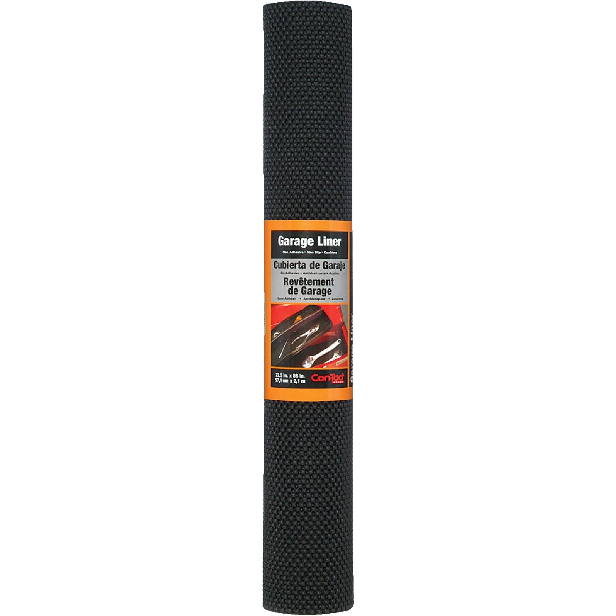 Con-Tact 22-1/2 In. x 86 In. Black Indoor Garage Floor Liner Floor Mat