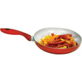 Nano 10 In. Red Ceramic Non-Stick Fry Pan