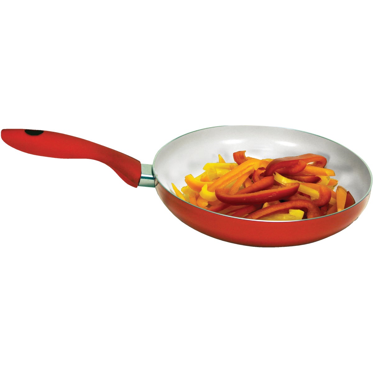 Nano 10 In. Red Ceramic Non-Stick Fry Pan