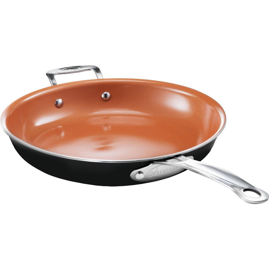 Gotham Steel 12.5 In. Copper Ceramic Non-Stick Fry Pan