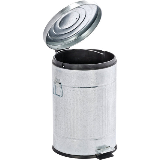 Wenko 20 Liter Steel Trash Can with Lid