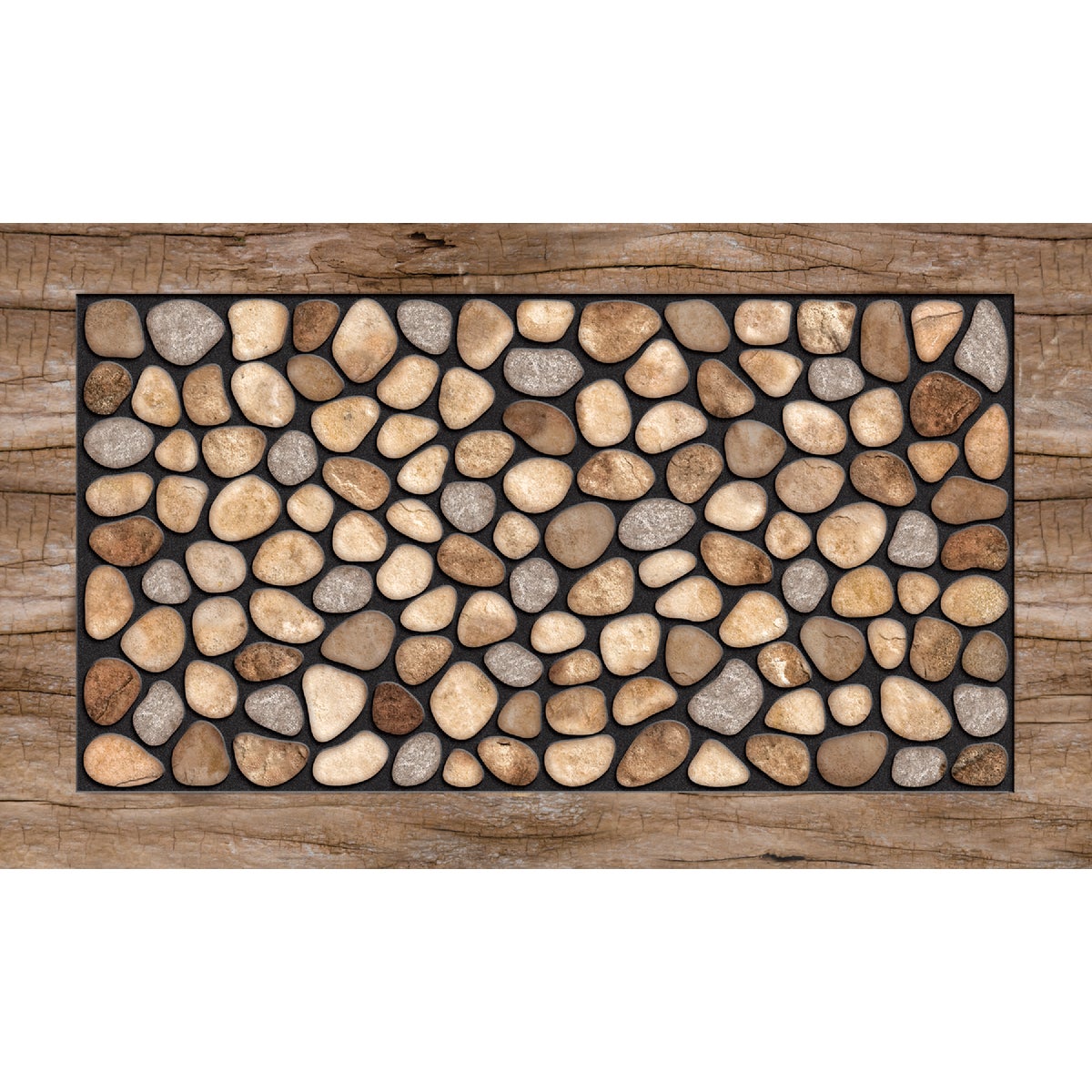 Apache Masterpiece Pebble Beach 18 In. x 30 In. Fiber/Recycled Rubber Door Mat