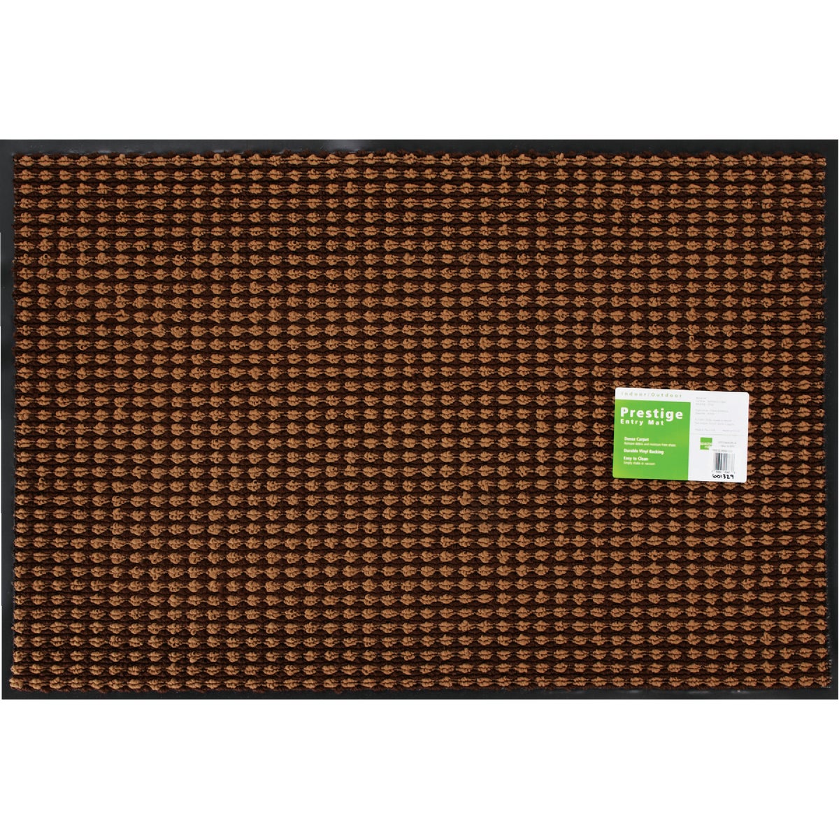 Apache Prestige Brown 24 In. x 36 In. Olefin/Vinyl Door Mat