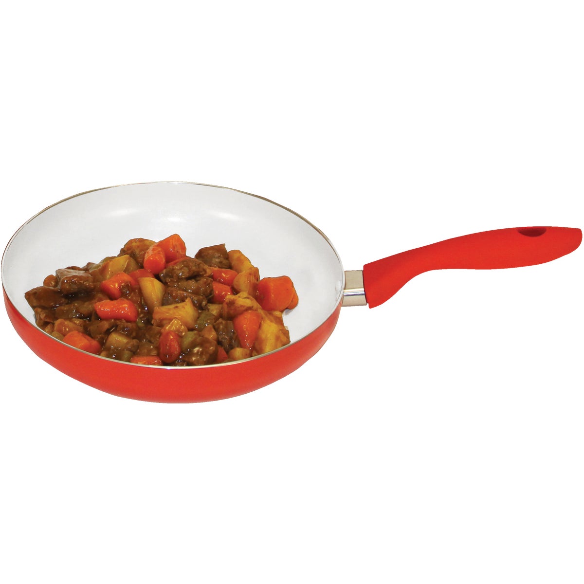 Nano 12 In. Red Ceramic Non-Stick Fry Pan