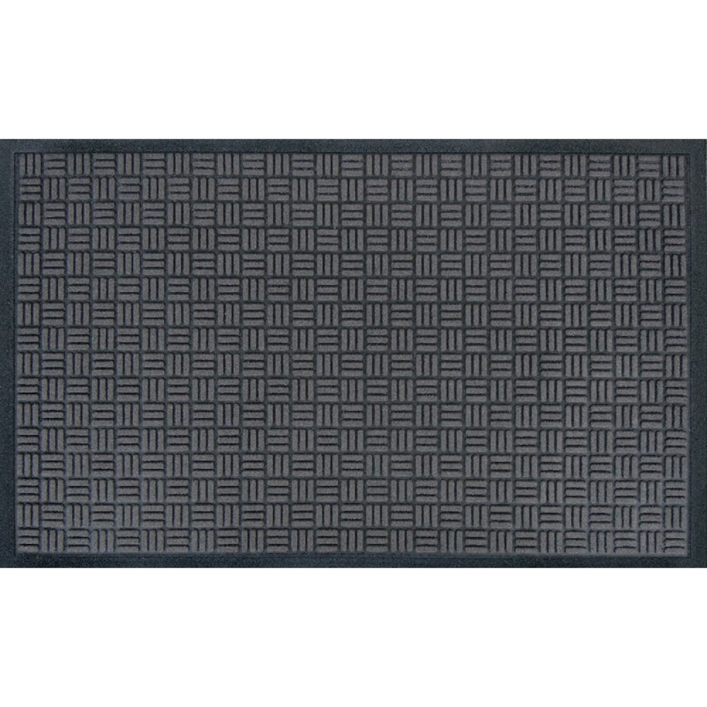 Apache Trapper Black 36 In. x 60 In. Recycled Rubber Door Mat