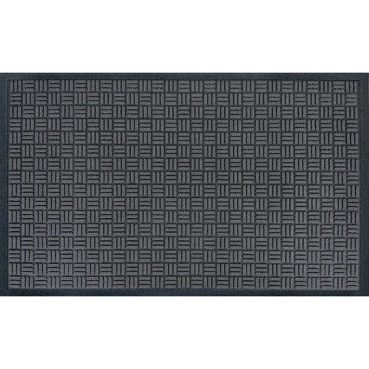 Apache Trapper Black 36 In. x 60 In. Recycled Rubber Door Mat