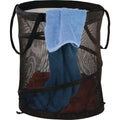 Honey Can Do 19 In. x 14 In. Dia. Black Mesh Pop Open Hamper