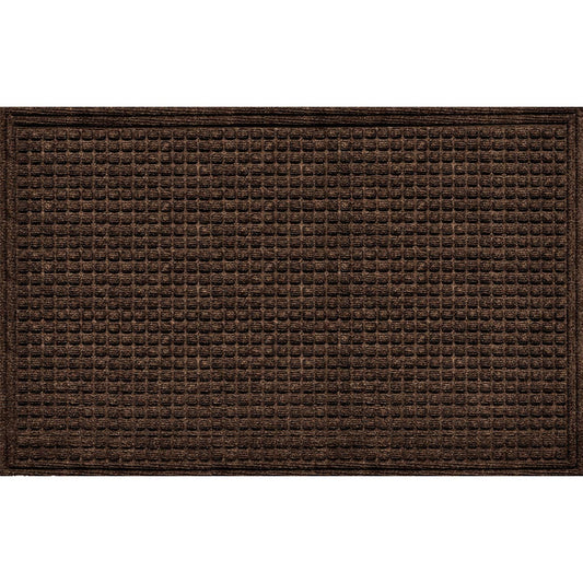 Apache Textures Walnut 36 In. x 60 In. Carpet/Recycled Rubber Door Mat