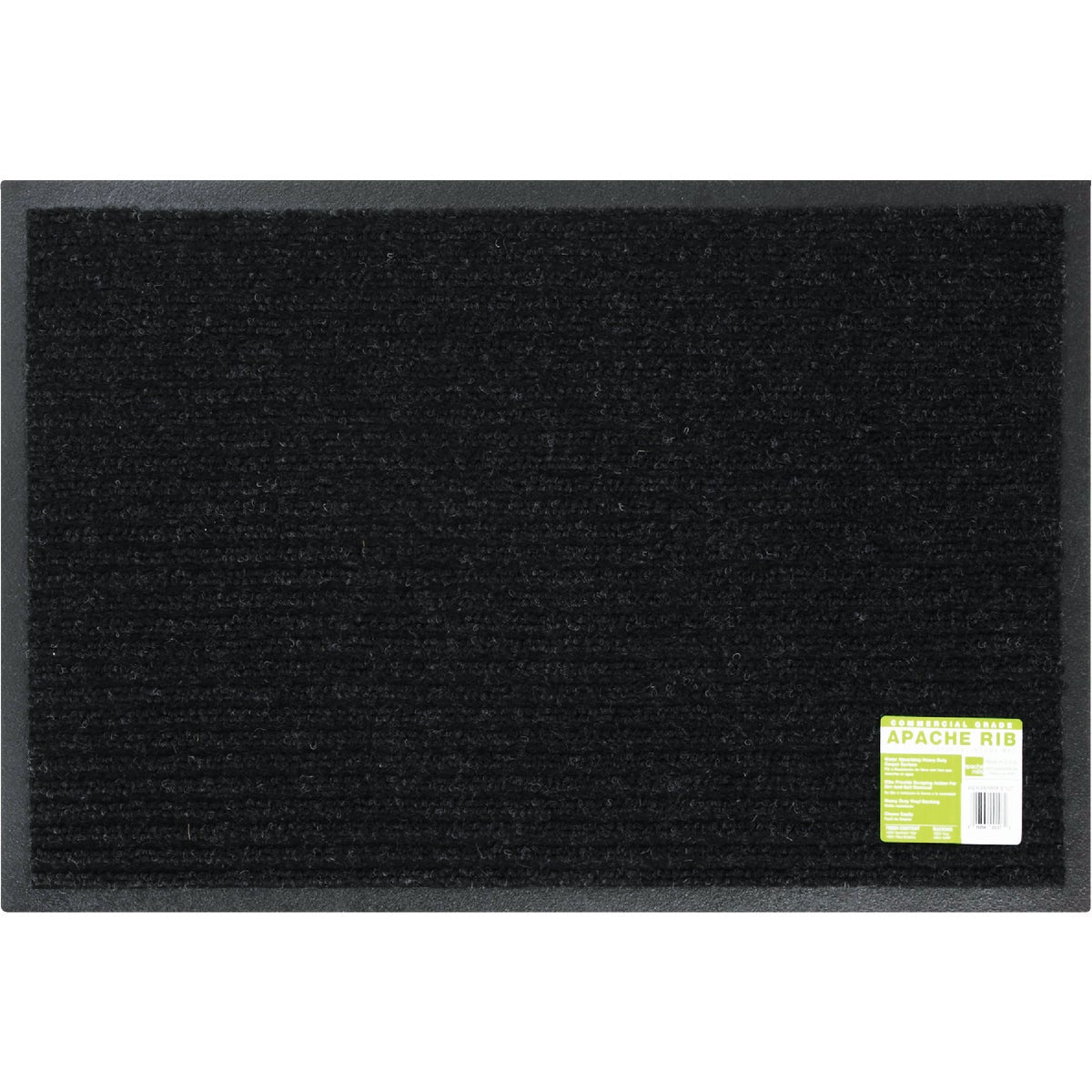 Apache Enviroback Pepper 18 In. x 27 In. Carpet/Recycled Rubber Door Mat