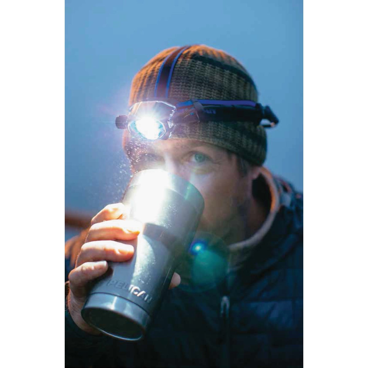 PELICAN 22 Oz. Silver Stainless Steel Insulated Tumbler with Slide Closure