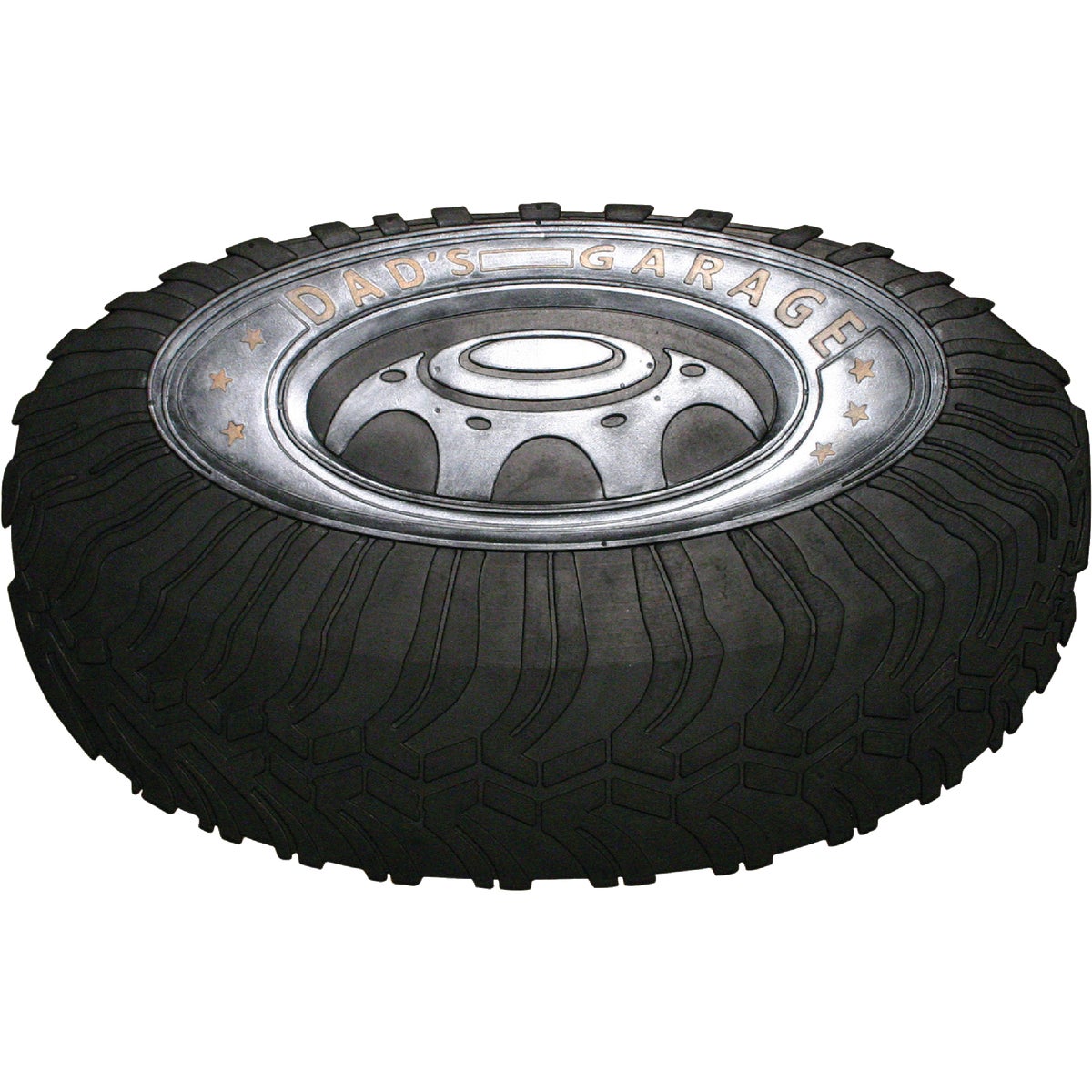 Robert Allen Home & Garden Black 18 In. x 30 In. Rubber Tire Door Mat