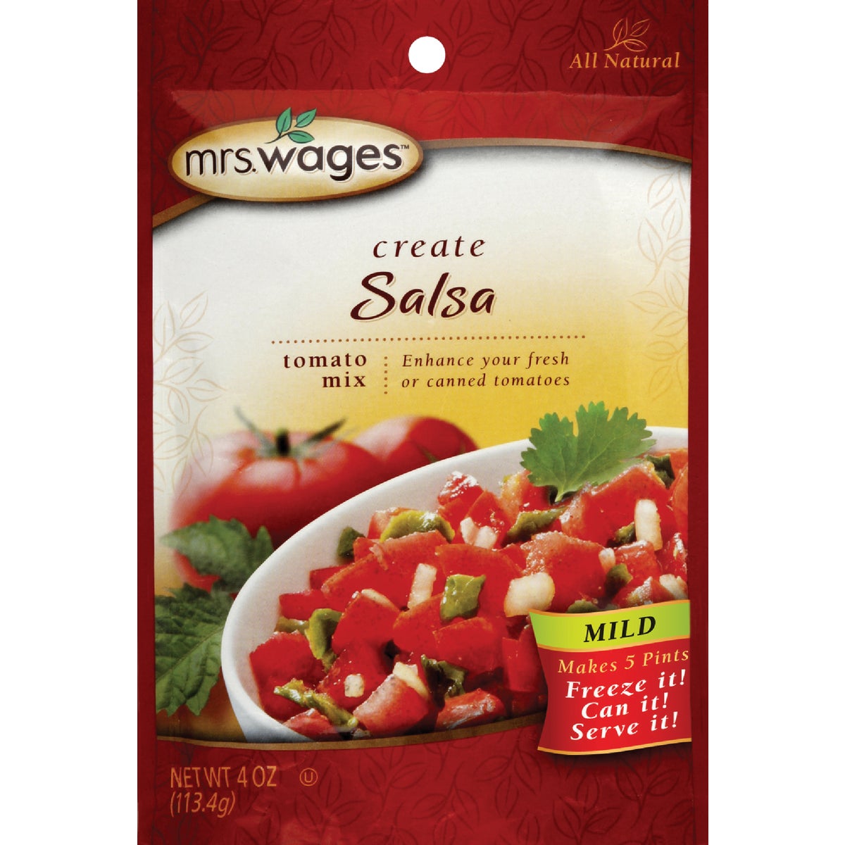 Mrs. Wages 4 Oz. Mild Salsa Tomato Mix