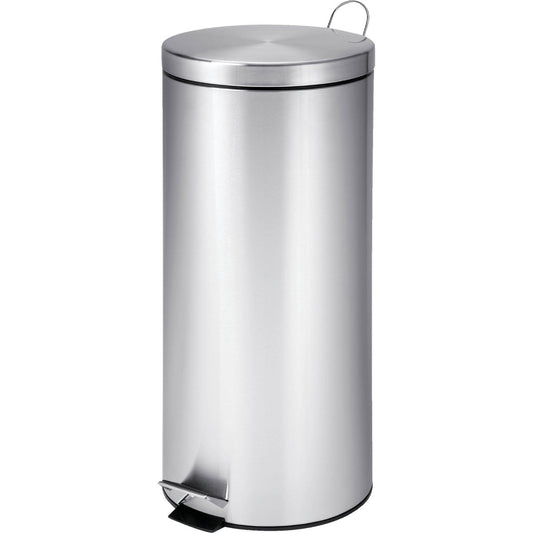 Honey Can Do 30 Liter Stainless Steel Step-On Wastebasket