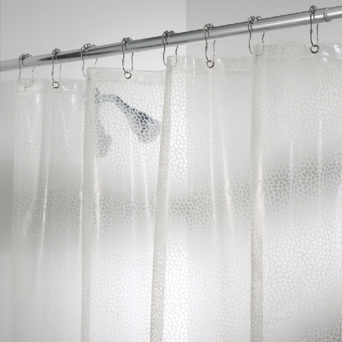 InterDesign York Graphic 72 In. x 72 In. Clear Rain Eva Shower Curtain