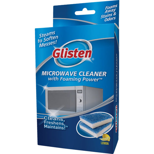 Glisten 2.75 In. x 2.5 In. Lemon Foaming Microwave Cleaner Pad (2-Pack)