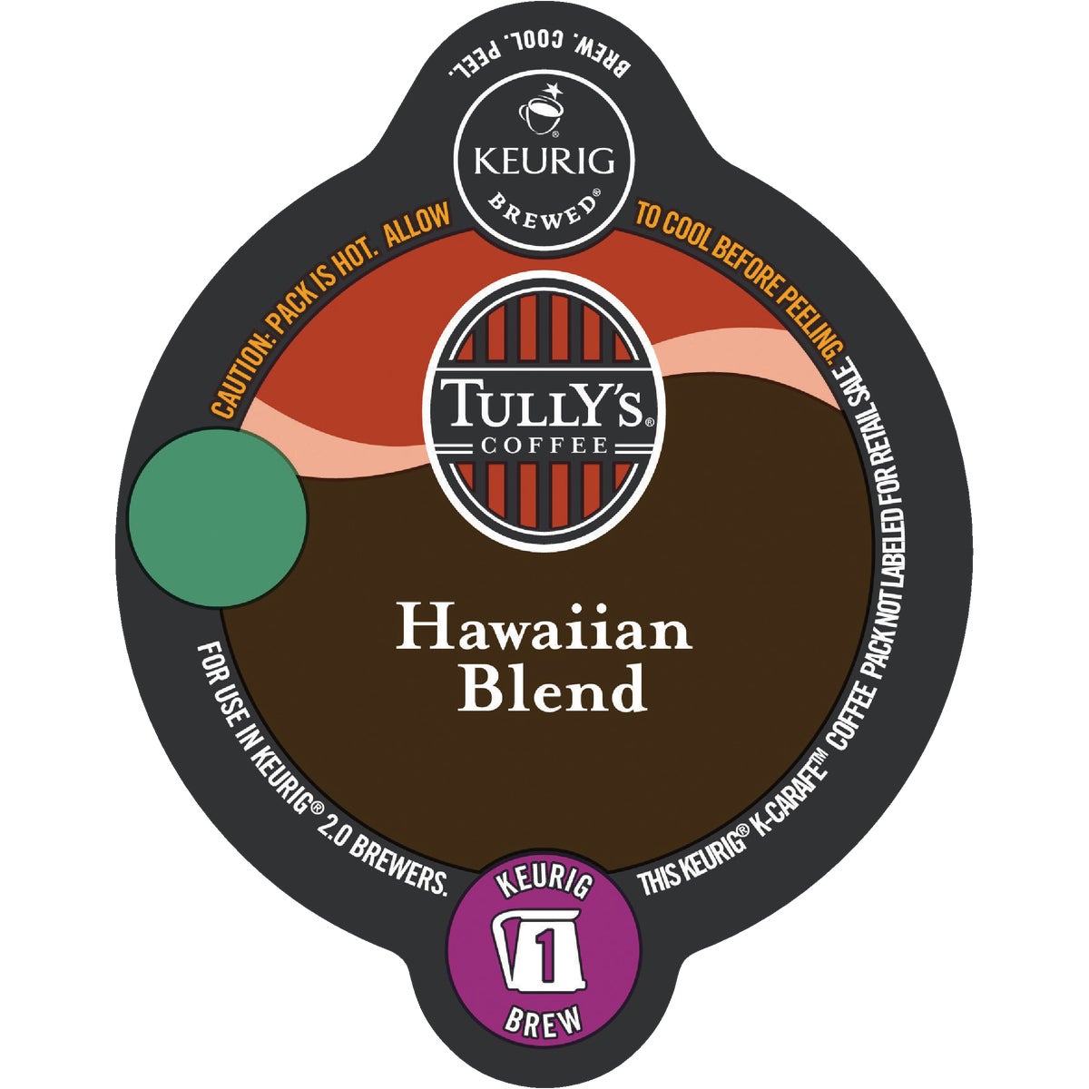 Keurig Tully's Hawaiian Blend Coffee K-Carafe (8-Pack)