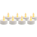 Inglow 0.75 In. H. x 1.25 In. Dia. White Plastic Tea Light Flameless Candle (8-Pack)