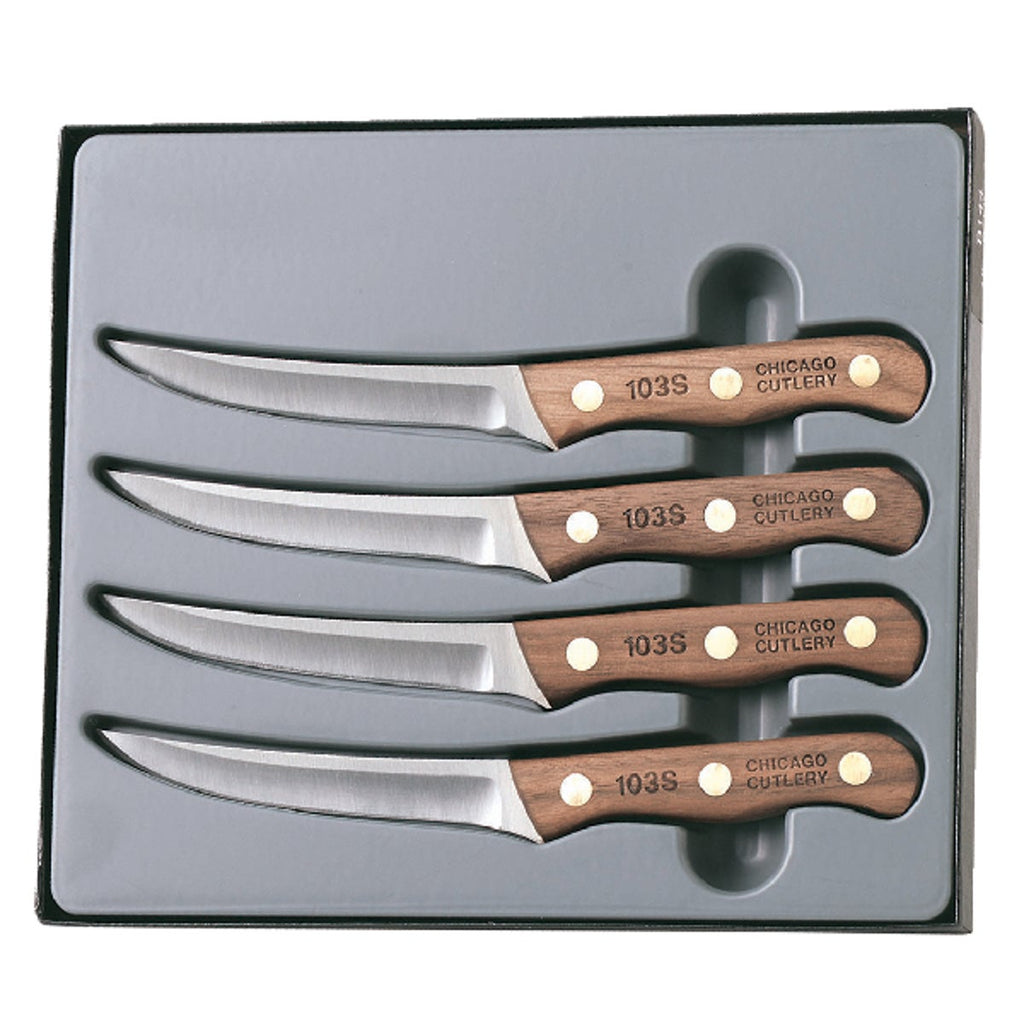 Chicago Cutlery Walnut Traditions Steak Knife Set (4-Piece)