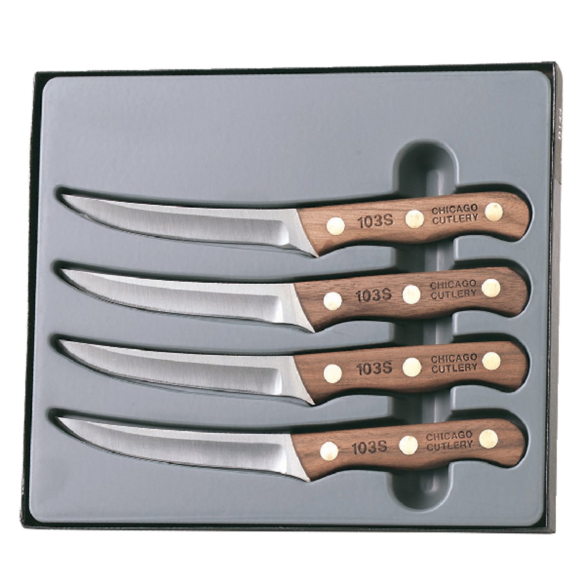Chicago Cutlery Walnut Traditions Steak Knife Set (4-Piece)