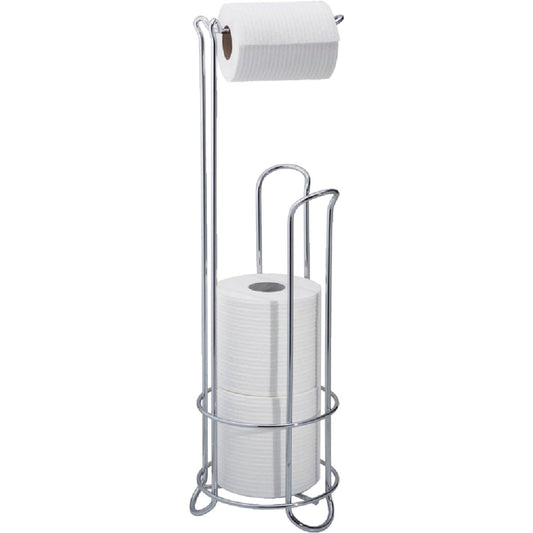 InterDesign Classico Chrome Freestanding Toilet Paper Holder