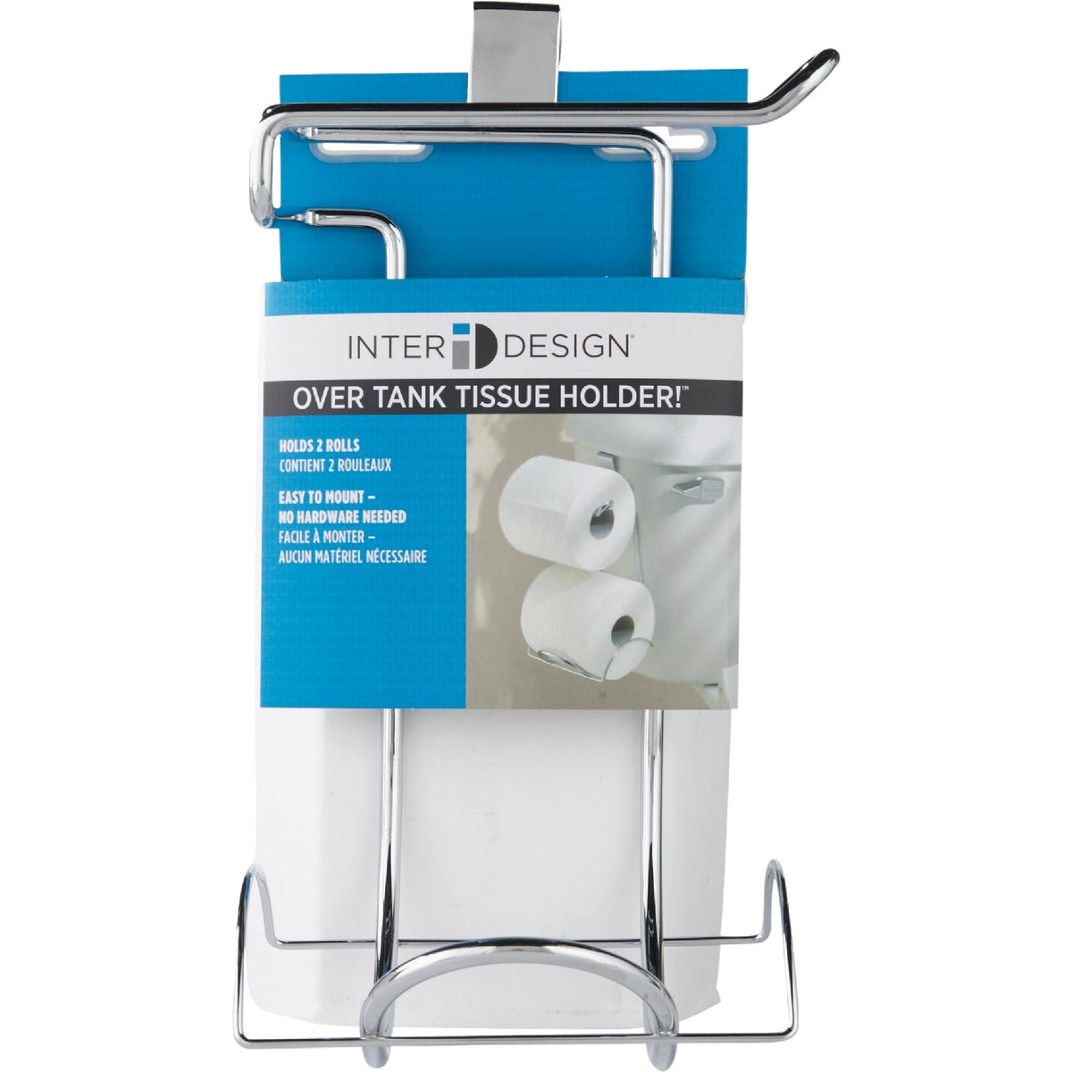 InterDesign Classico Chrome Over-the-Tank Toilet Paper Holder