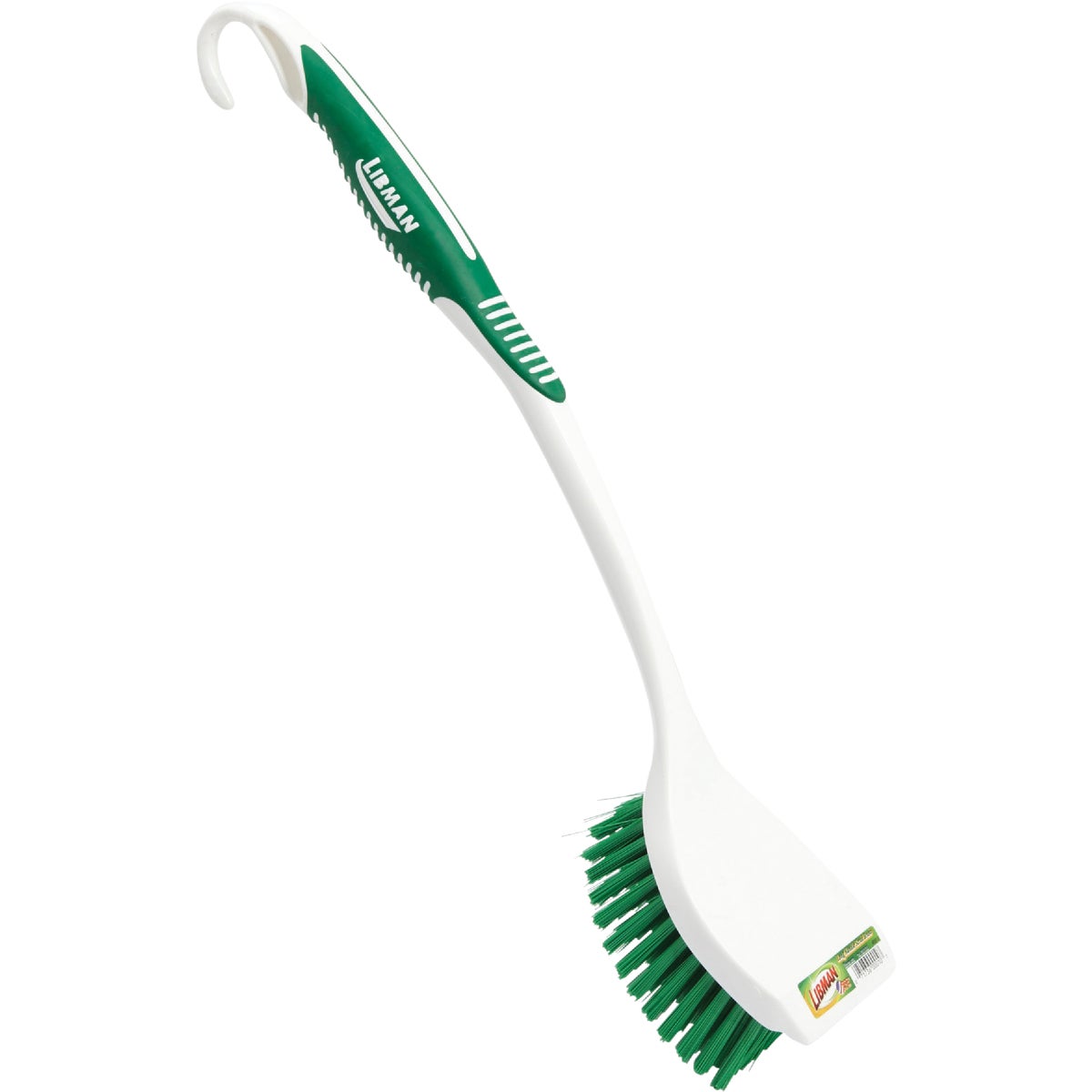 Libman 17.63 In. 95% Recycled PET Water Bottles Sanoprene Handle Scrub Brush