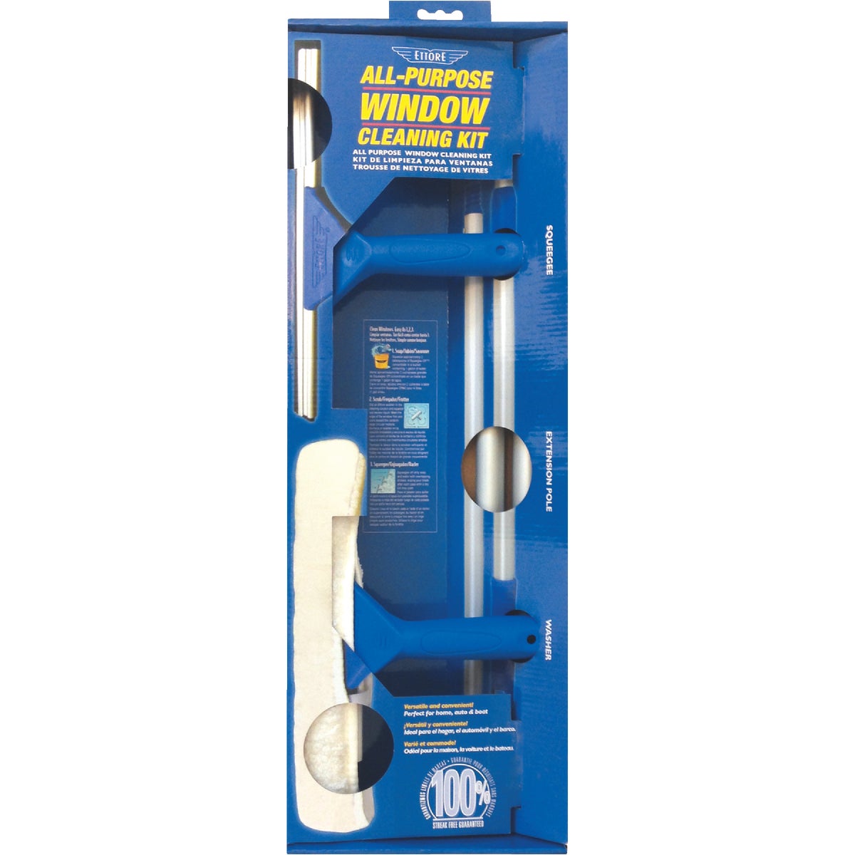 Ettore Rubber Window Cleaning Kit (5-Piece)