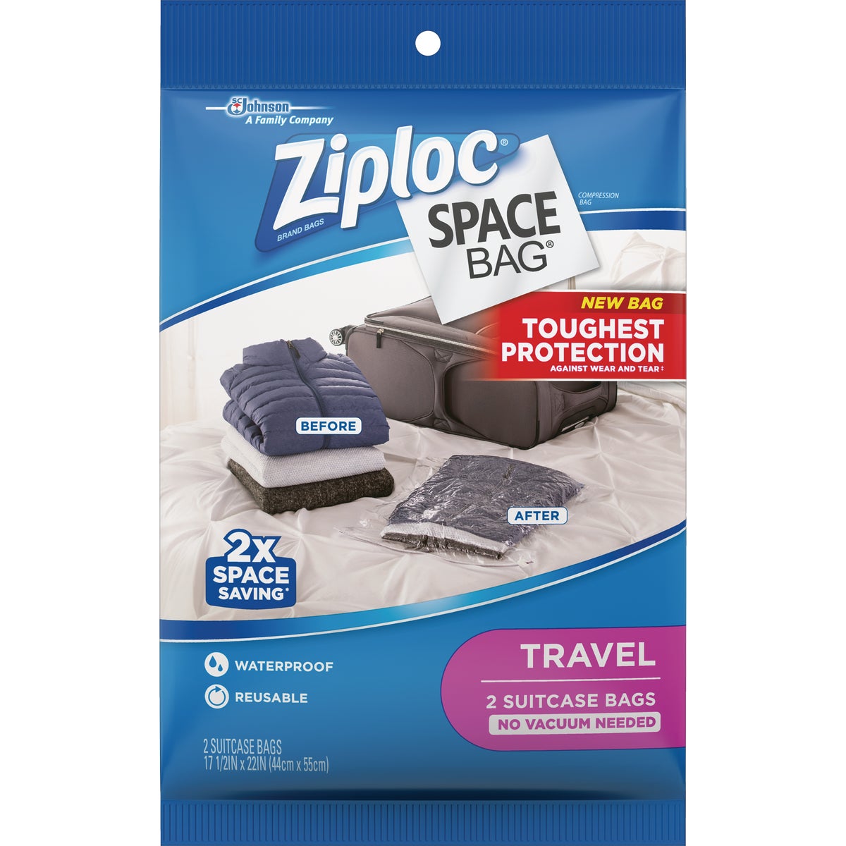 Ziploc Space Bag Travel Storage Bag (2-Count)