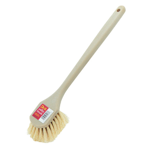 Do it 19-3/4 In. x 3 In. White Tampico Bristle Fiber Plastic Scrub Brush