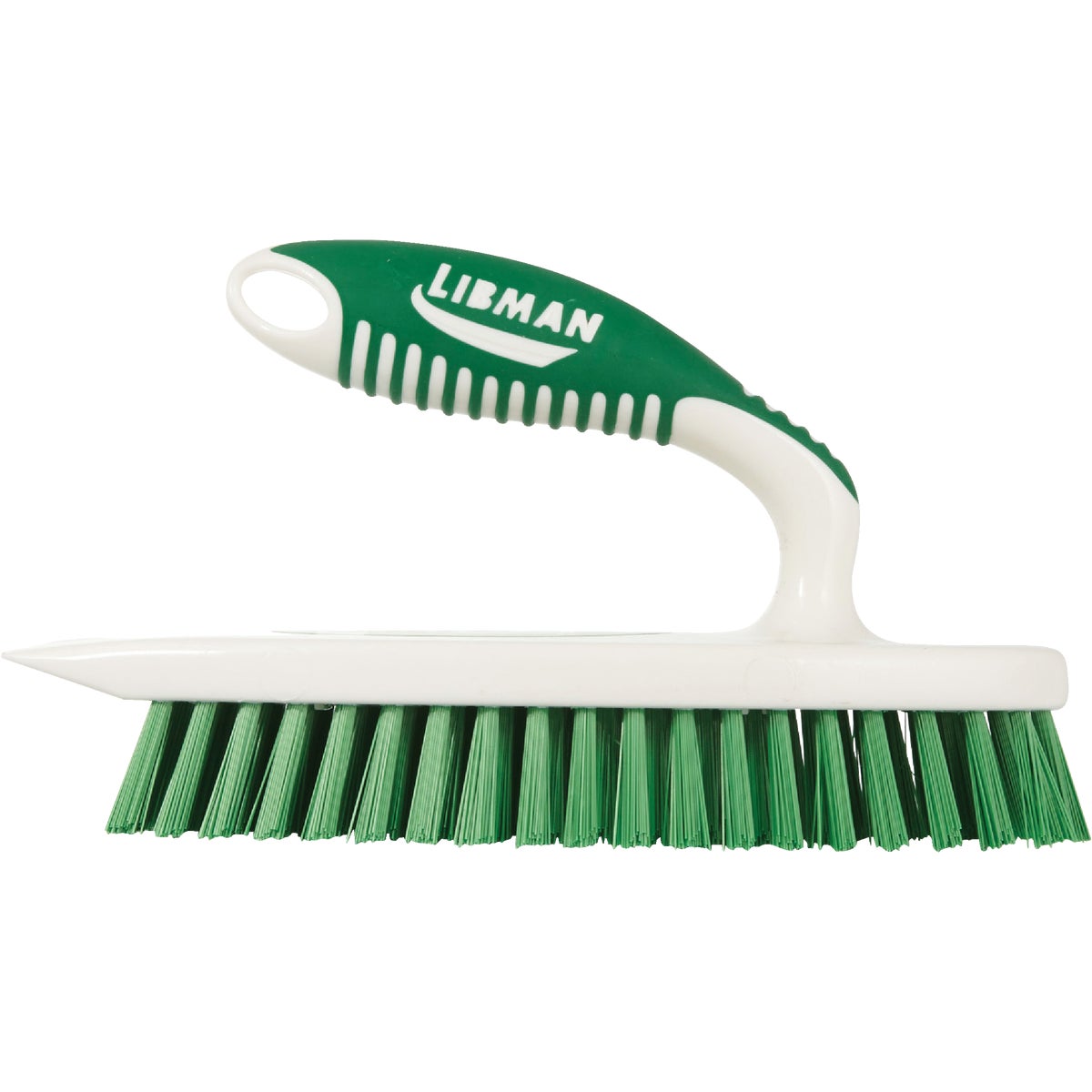 Libman Easy-Grip 4.75 In. Polymer Sanoprene Bristle Rubber Grip Scrub Brush