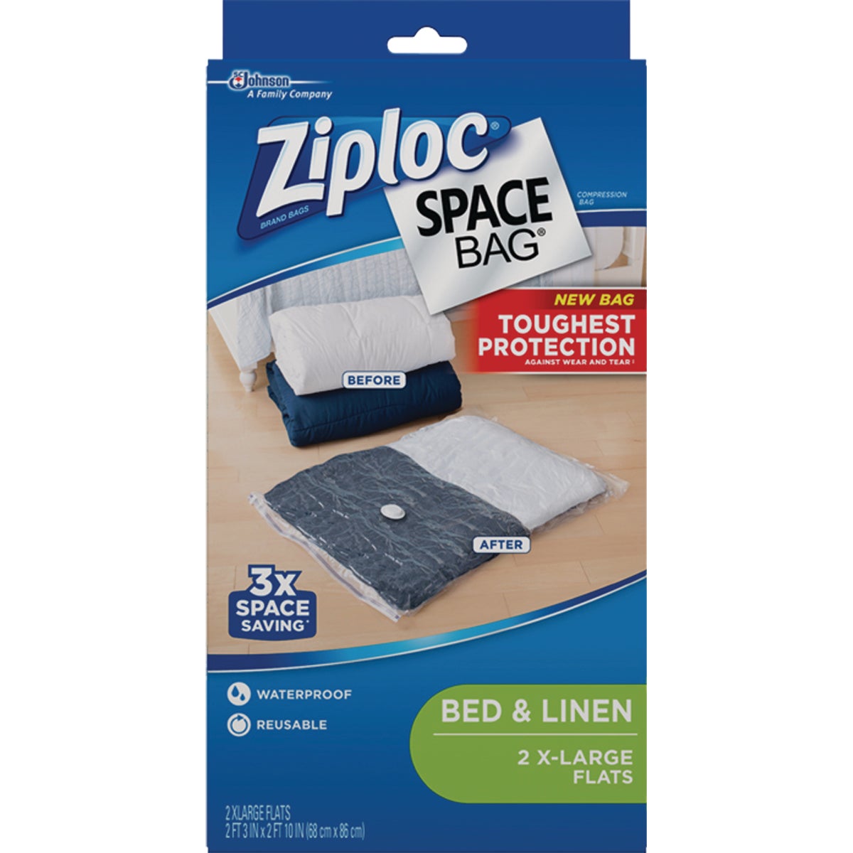 Ziploc 2XL Large Space Bag Vacuum Seal Storage Bag (2-Count)