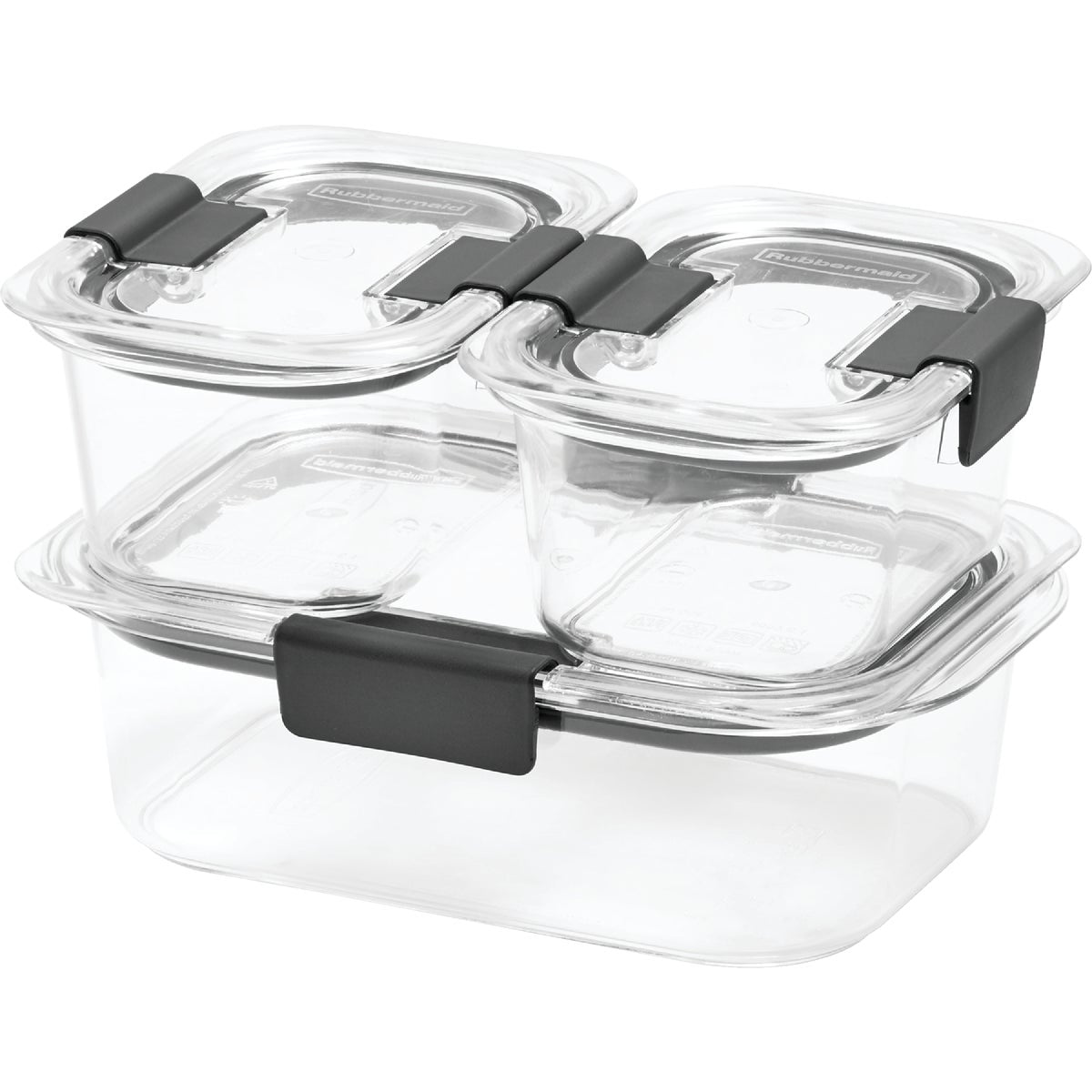 Rubbermaid Brilliance 6-Piece Clear Food Storage Container Set