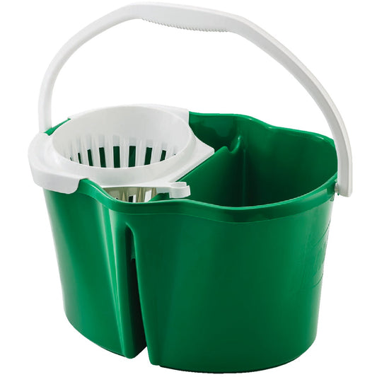 Libman 4 Gal. Green Clean & Rinse Bucket with Wringer