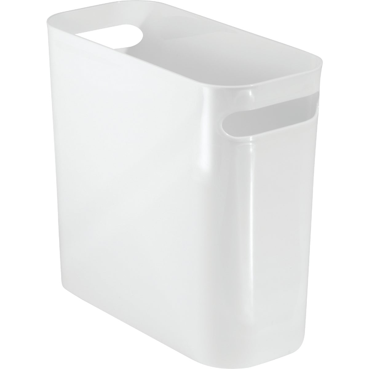 Una 1 Gal. White Wastebasket