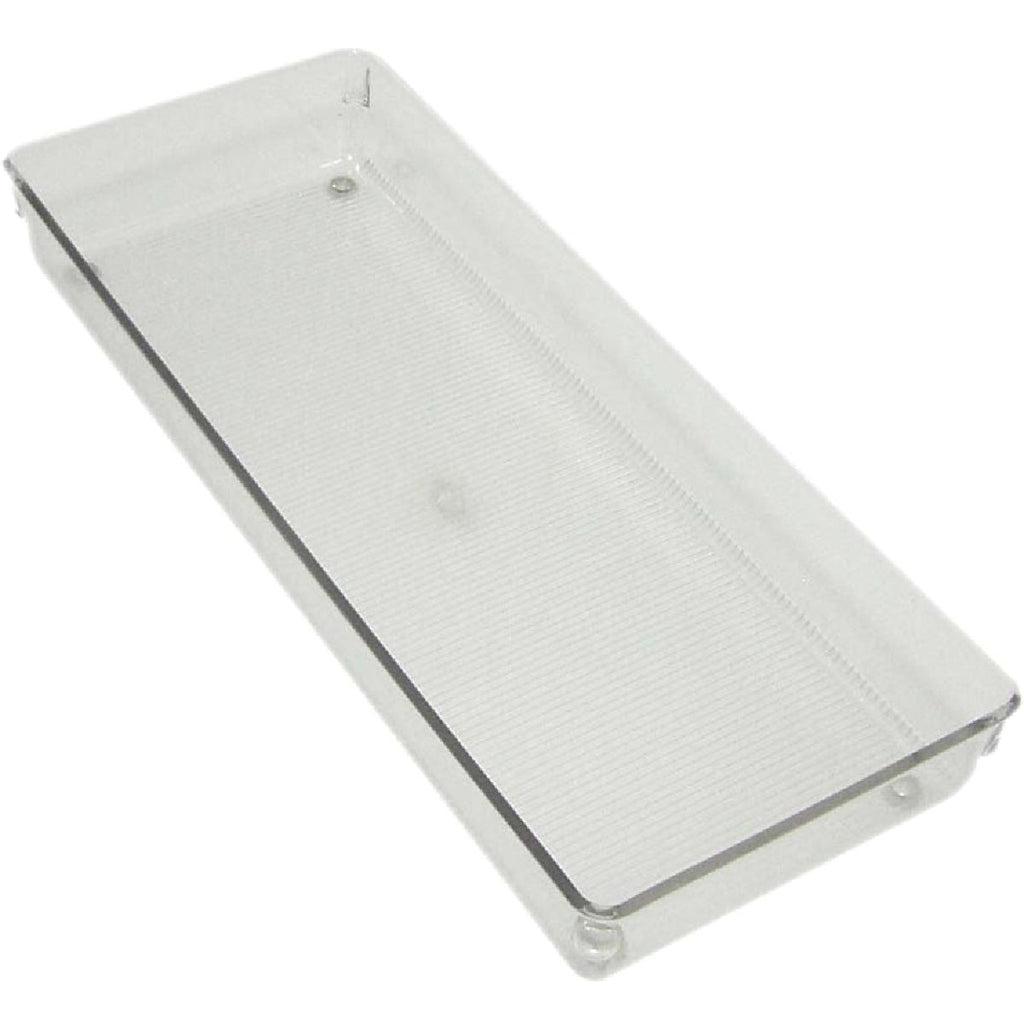 InterDesign Linus 6 In. W. x 15 In. L. x 2 In. D. Clear Drawer Organizer Tray