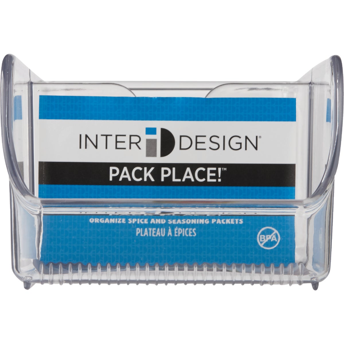 InterDesign Linus Clear Pack Place Storage Tray