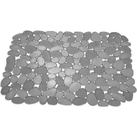 InterDesign Pebblz 10.5 In. x 12.25 In. Graphite Sink Mat