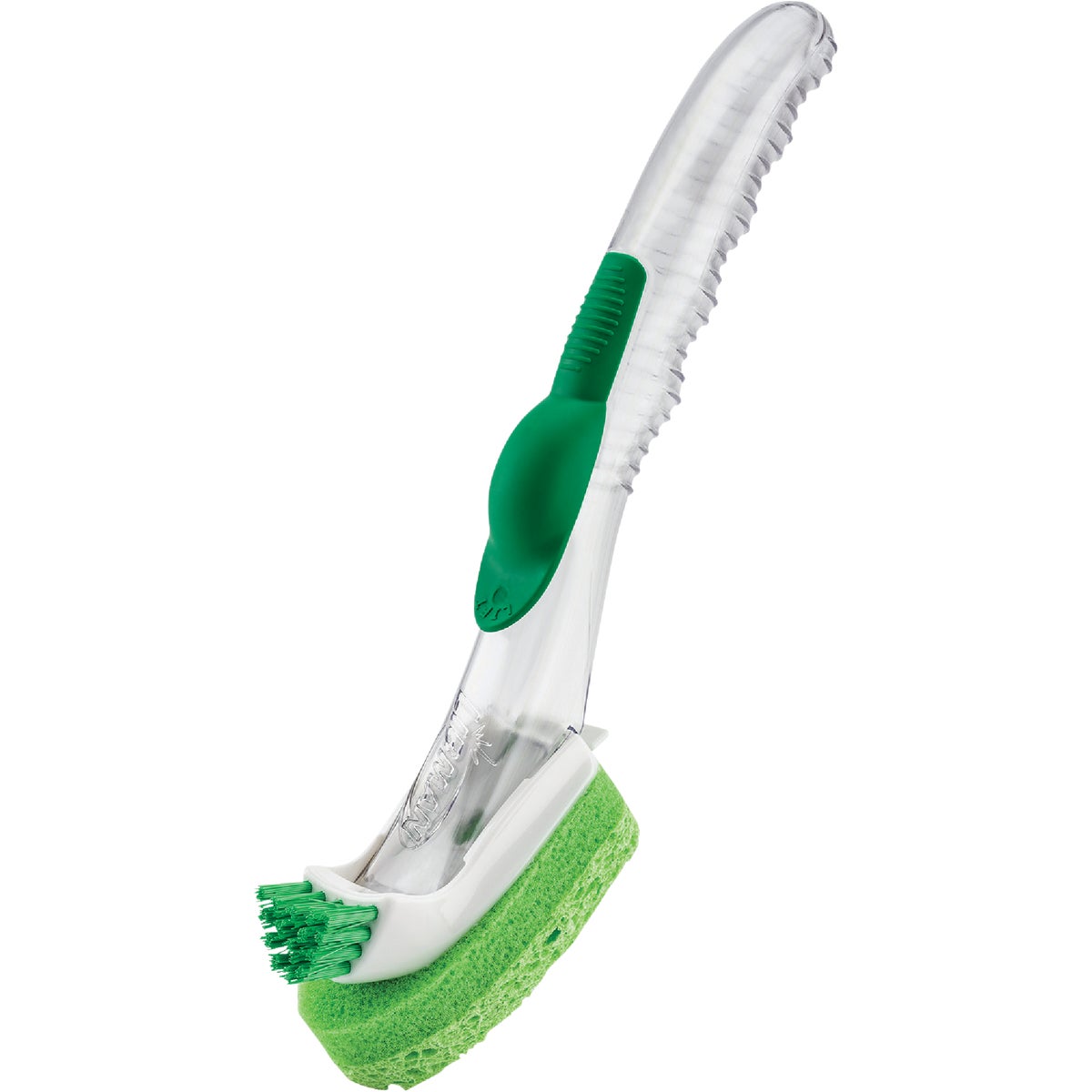 Libman Green & White Glass & Dish Wand with Scrub Brush