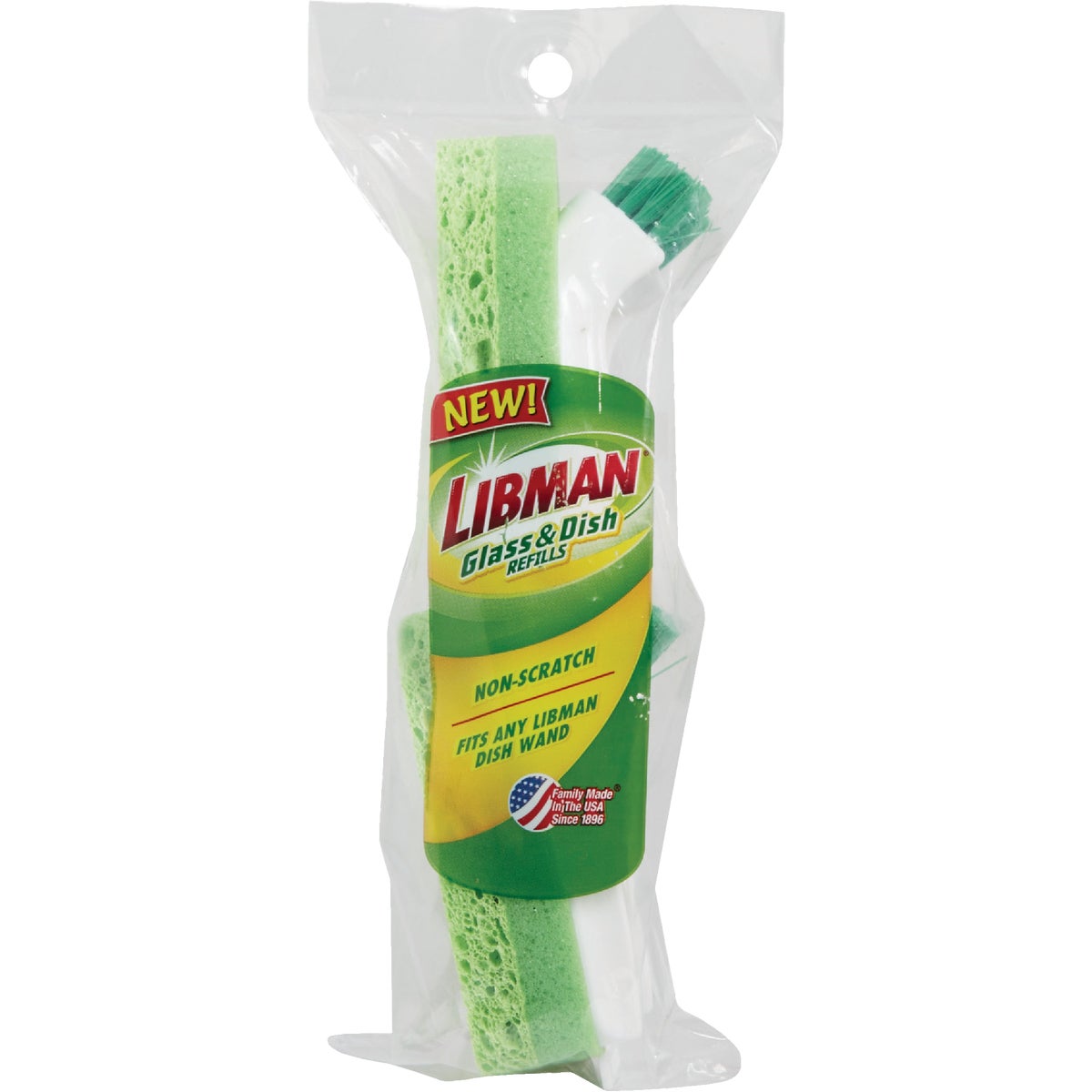 Libman Polypropylene & Recycled PET Soap Dispensing Brush Refill (2-Pack)