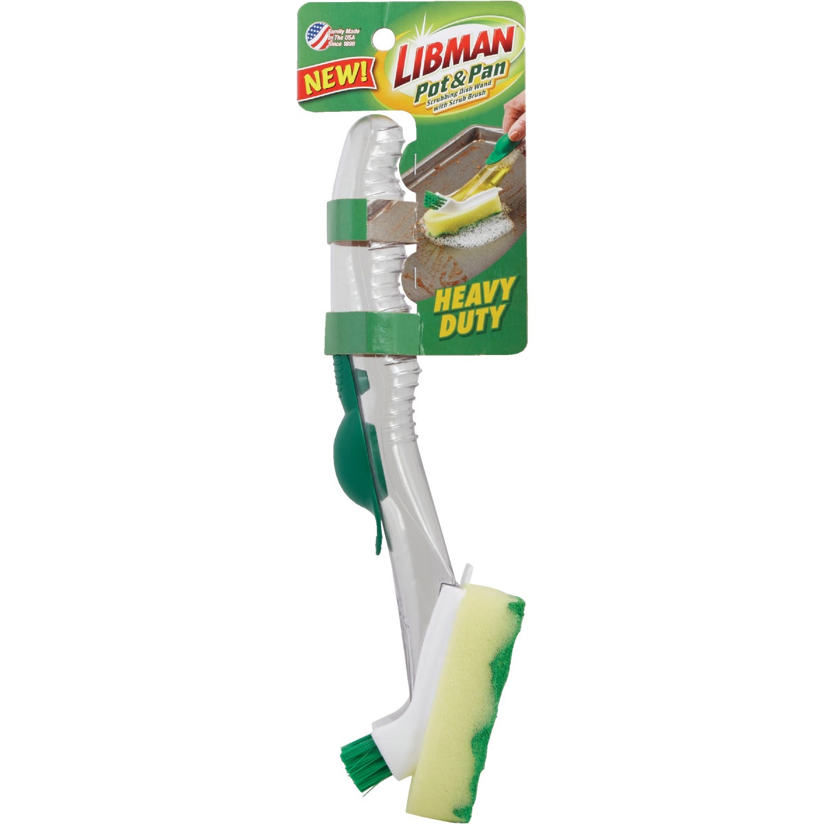 Libman Green 95% Recycled PET Water Bottles Polypropylene Dish Brush