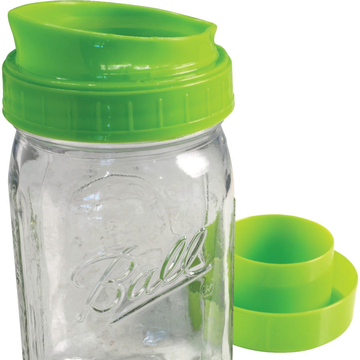 Ball 1 Quart Wide Mouth Mason Canning Jar with Pour & Store Cap