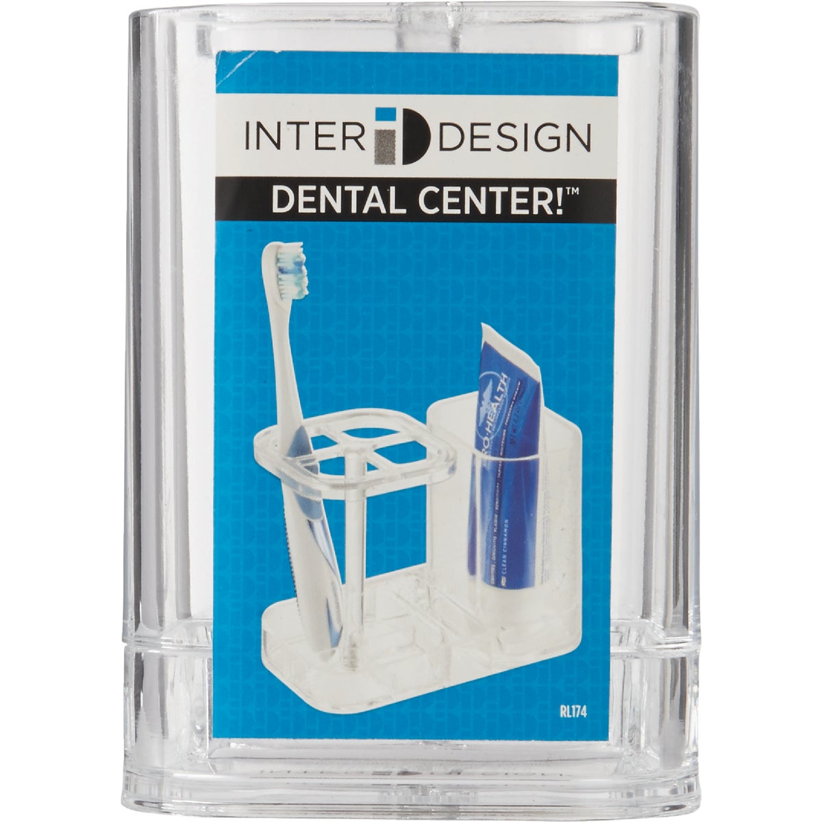 InterDesign Med+ Clear Toothbrush Holder