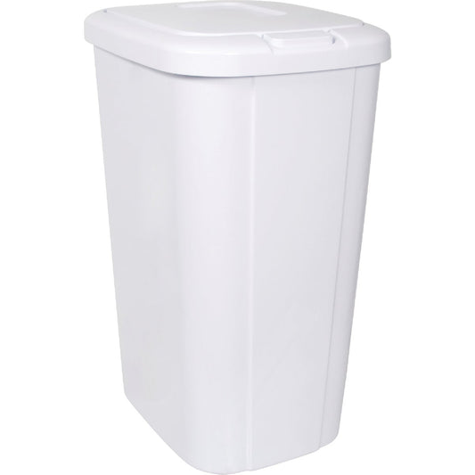 Hefty 53 Qt. White Wastebasket with Lid