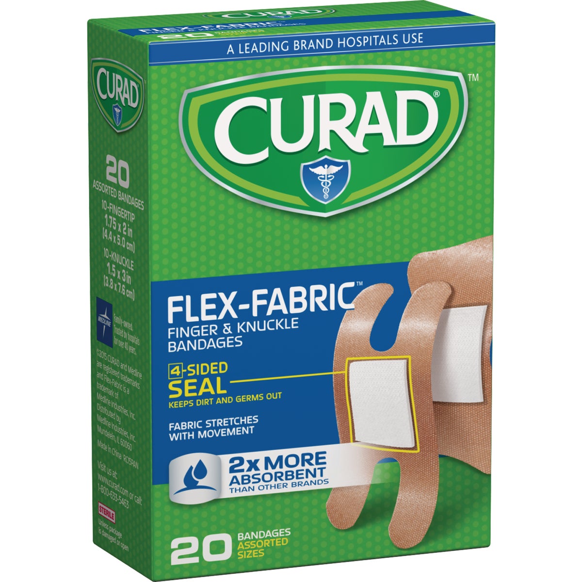 Curad Assorted Size Flex Bandages, (20 Ct.)