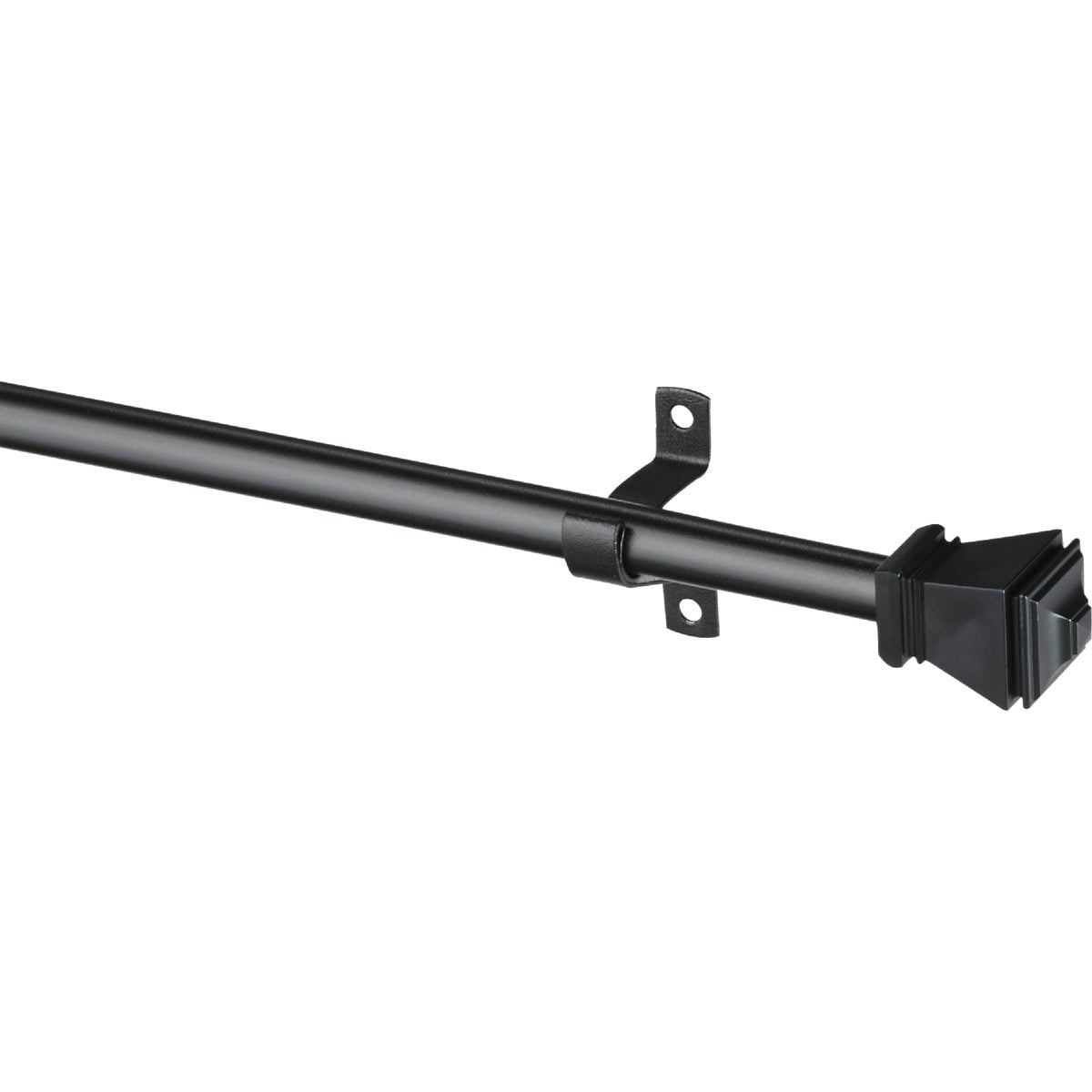 Kenney Amelia 28 In. To 48 In. 7/16 In. Black Standard Cafe Rod