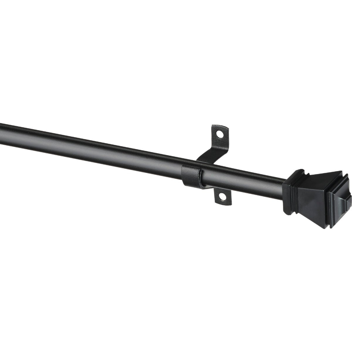 Kenney Amelia 48 In. To 84 In. 7/16 In. Black Standard Cafe Rod