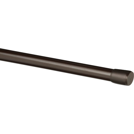 Kenney Carlisle 28 In. To 48 In. 5/8 In. Spring Tension Rod, Chocolate